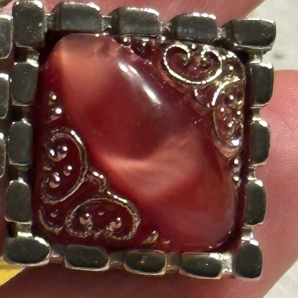 Vintage Men’s Western Silver tone Cuff Links - Picture 5 of 8